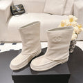 Chanel Women's Suede Mid-Calf Boots #335029