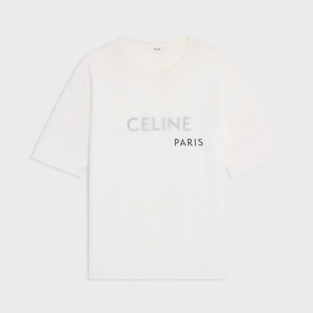 Celine Double Layered T-shirt in Fine Cotton Jersey #335870