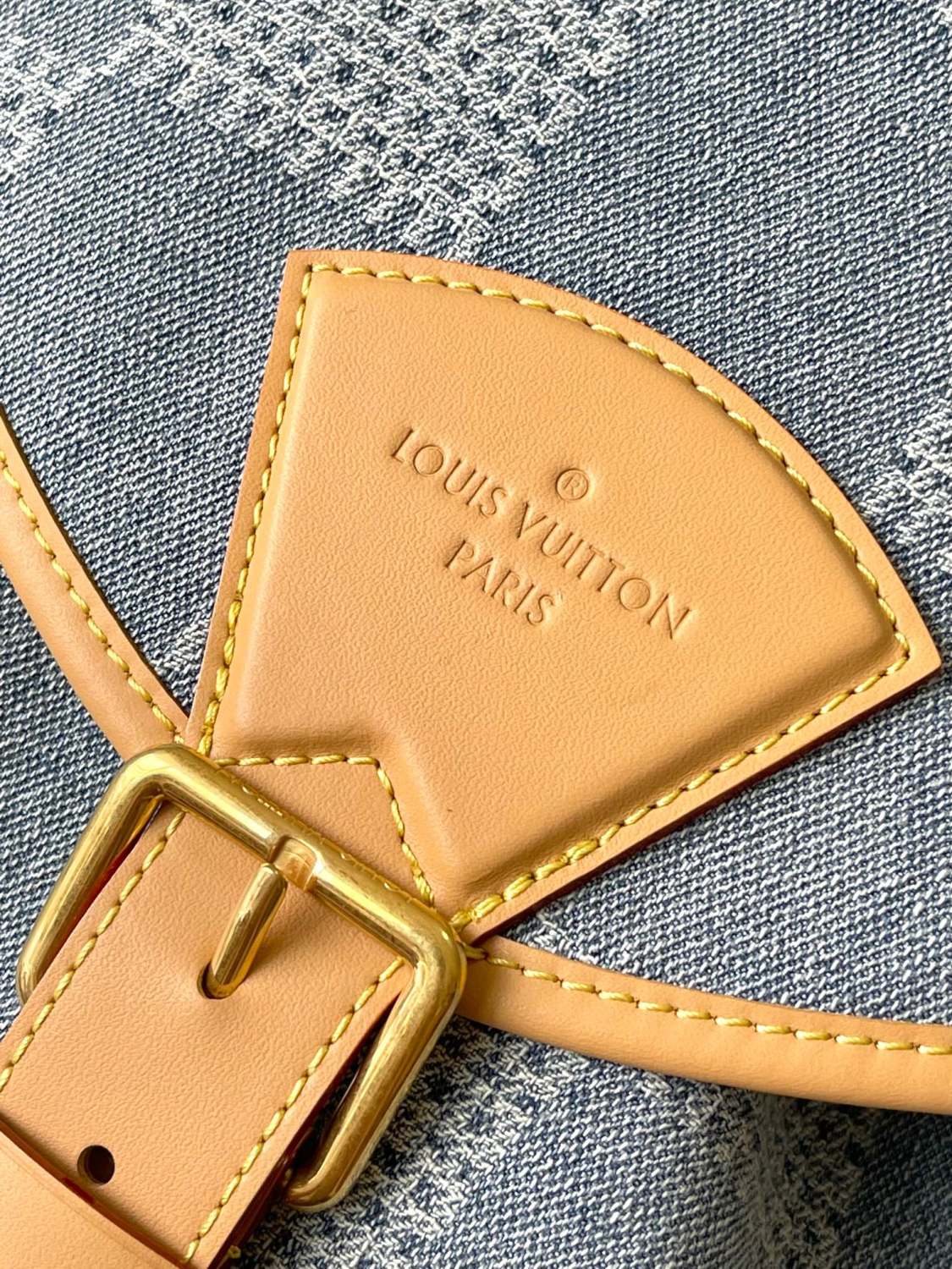 Louis Vuitton MONTSOURIS Men's Solid Colour Tessellated Printed Denim Shoulder Bag Backpacks Bags #76846