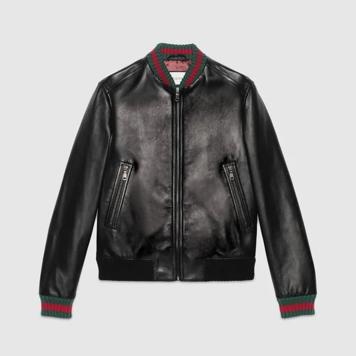 Gucci Men's And Women's Spring/autumn Fashion Casual Solid Color Zipper Cuff Elastic Long Sleeve Jacket #532
