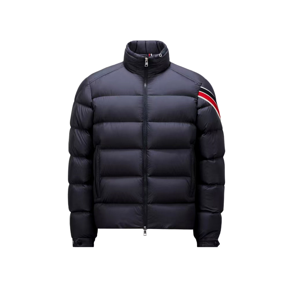Moncler Men's Winter Fashion Casual High Neck Double Zip Goose Down Nylon Fabric Cotton Jacket Down Outerwear Jacket #79539