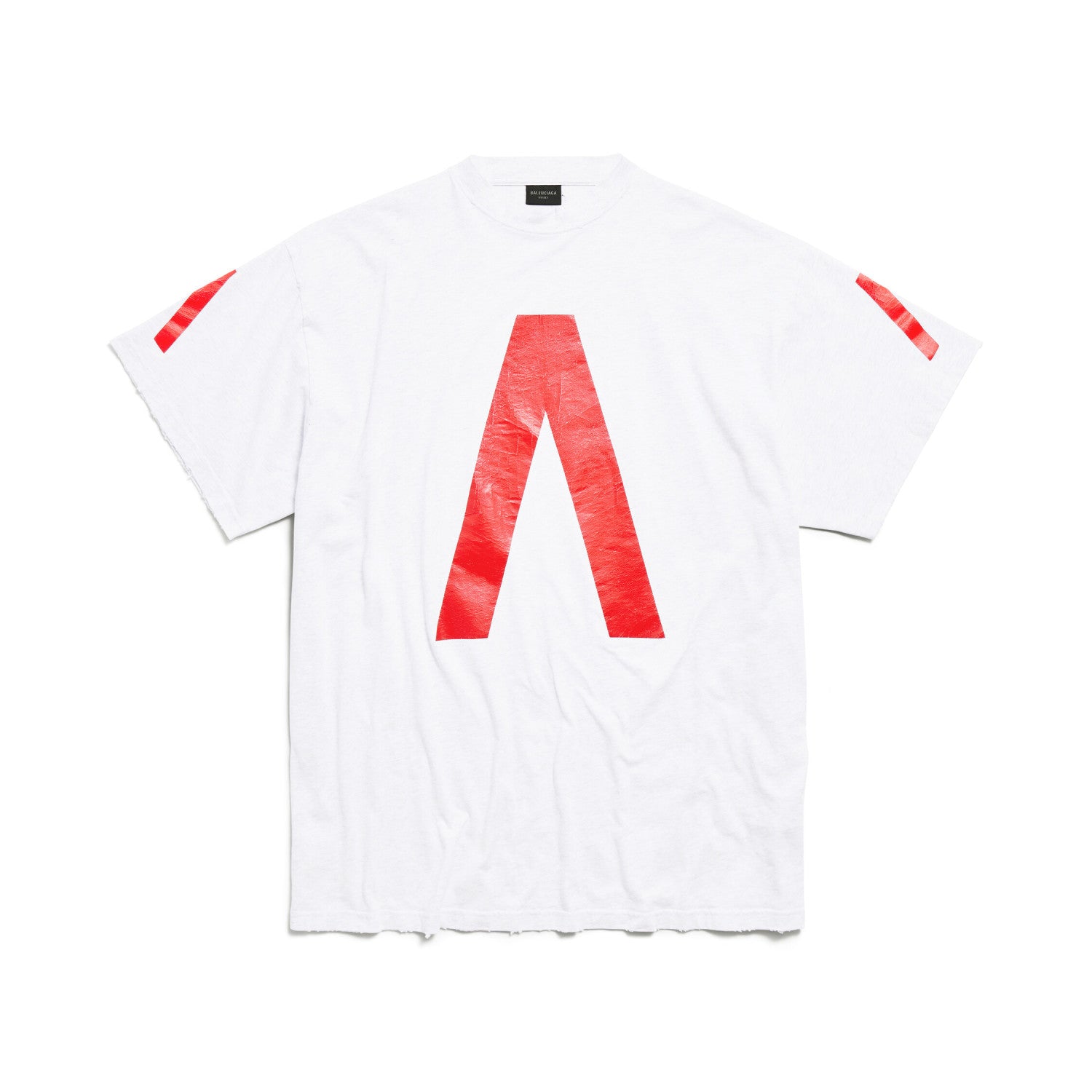 Balenciaga Music丨Archive Series Men's Summer Logo Cotton Round Neck Short Sleeve T-Shirt Top #97375