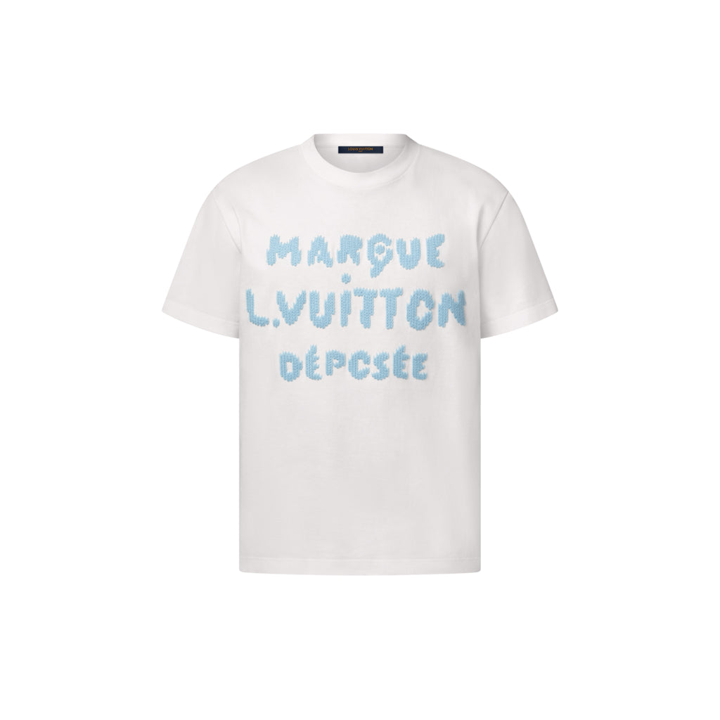 Louis Vuitton Summer Fashion Casual Solid Color Crew Neck Embroidered Short Sleeve T-Shirt #78894
