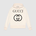 Gucci Men's Spring And Autumn Cotton Logo Printed Solid Color High Street Style Fitted Long Sleeve Hooded Sweatshirt #71448