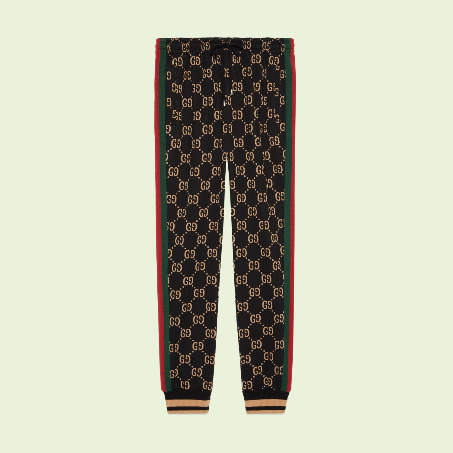 Gucci  Men's GG Jersey Cotton Jogging Fall/Winter Knit Hooded Pullover Sweatshirt Sweatpants Pants Set Suit #97189
