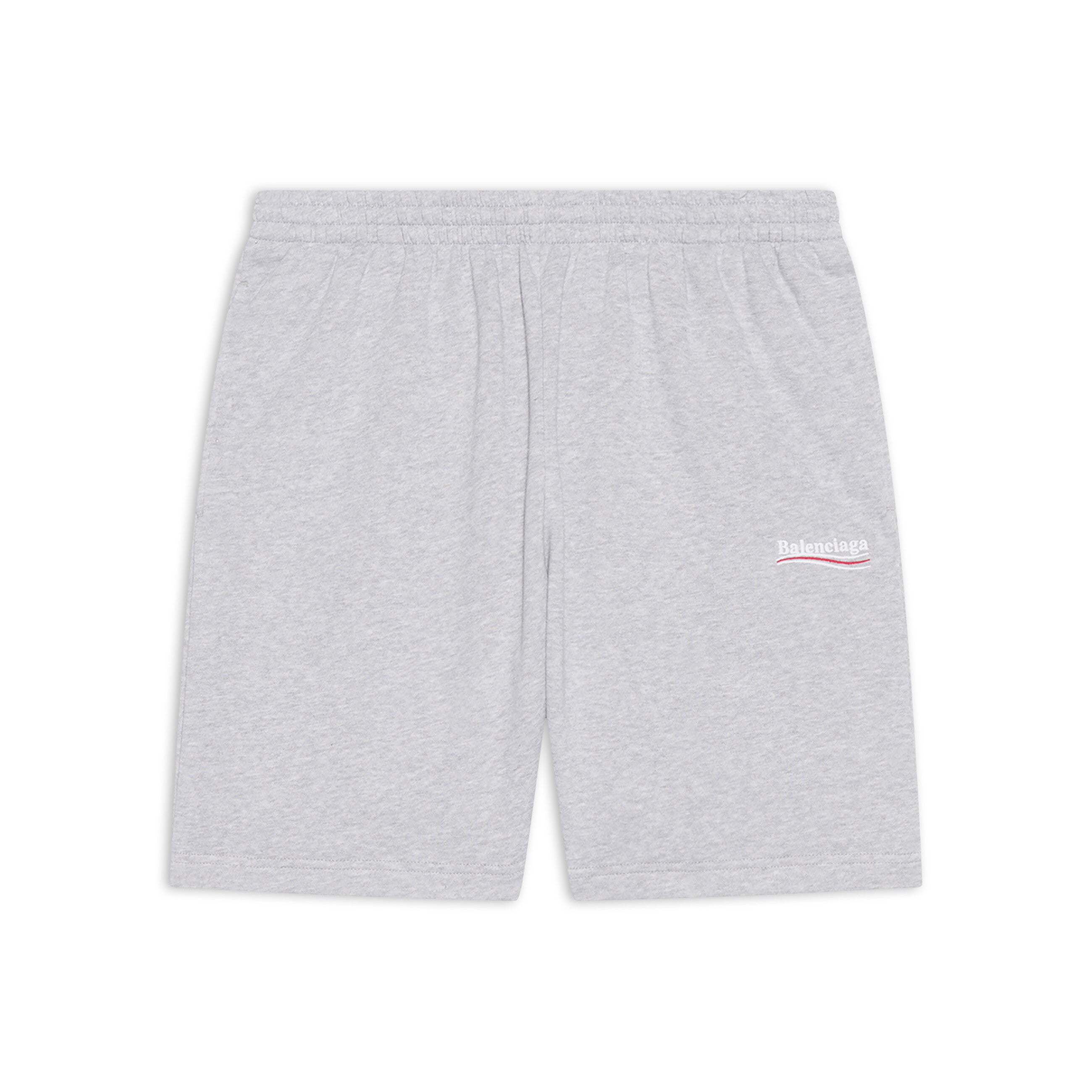 Balenciaga Men's Summer Solid Color Letter Print Elastic Waist Casual Shorts Pants #98974