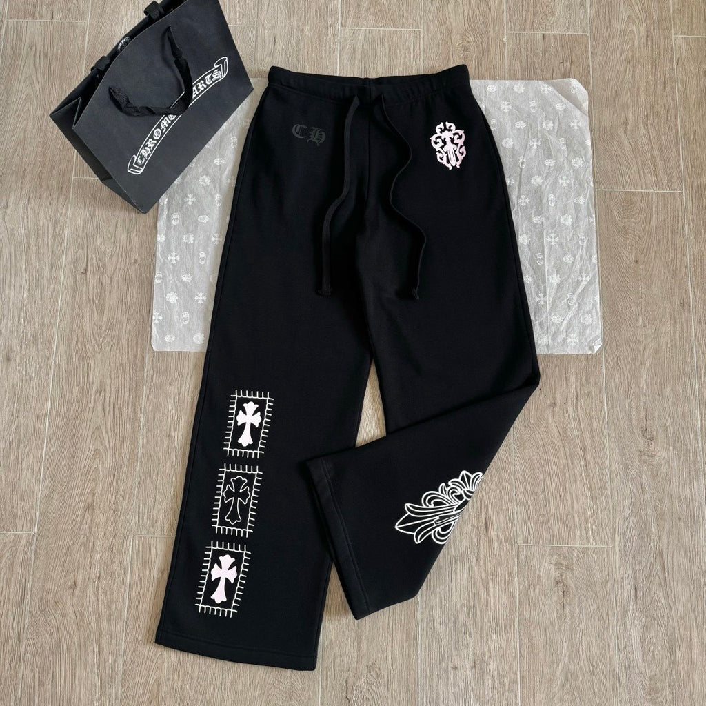 Chrome Hearts X Deadly Doll Cross Beauty Girl Black Sweatshirt Sweatpants #375716