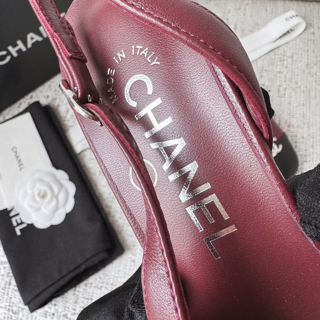 Chanel Cc Diamond Logo Lambskin High Heel Sandals #336670