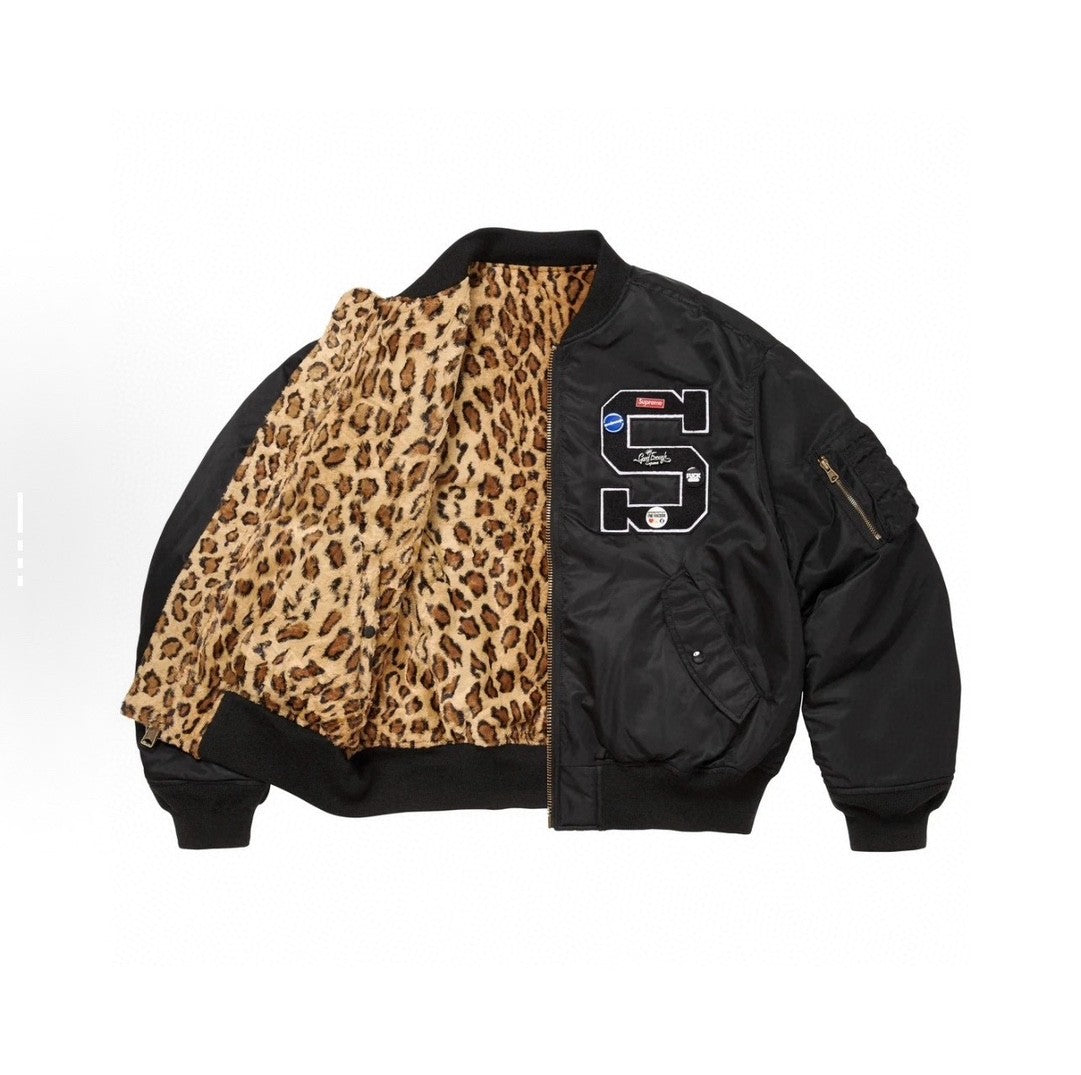 Supreme Supreme X Hiroshi Fujiwara Goodenough Collaboration Men's Autumn/winter Ss25 Patch Logo Design Zip-up Long-sleeved Jacket Includes Eight Diy Customisation Badges Ngvp #2627