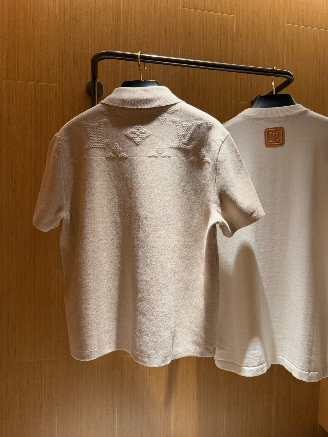 Louis Vuitton Men's Spring And Summer Solid Color Cotton Single Breasted Short Sleeved Shirt #75644