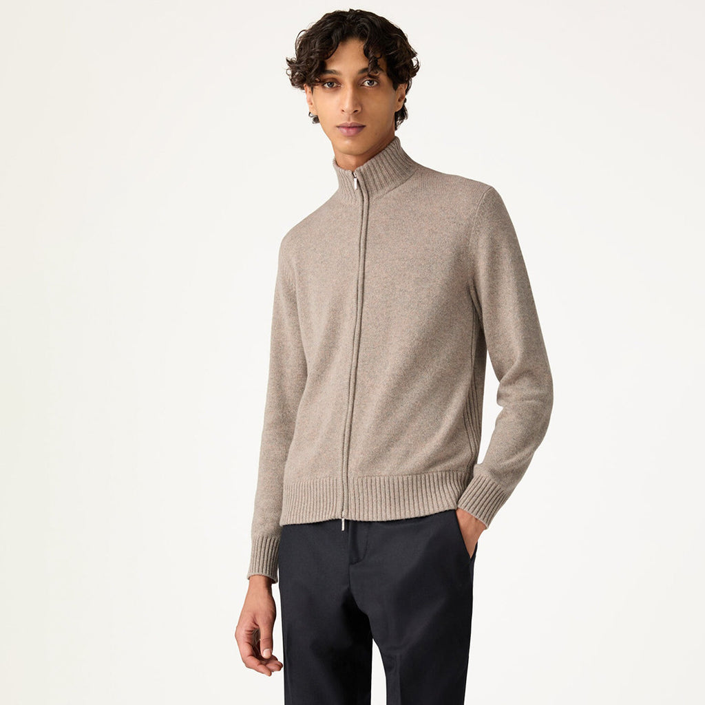 Loro Piana Men's Spring And Autumn Fashion Parksville Long Sleeve Solid Color Zipper Casual Cashmere Aviator Jacket Ngvp #9482