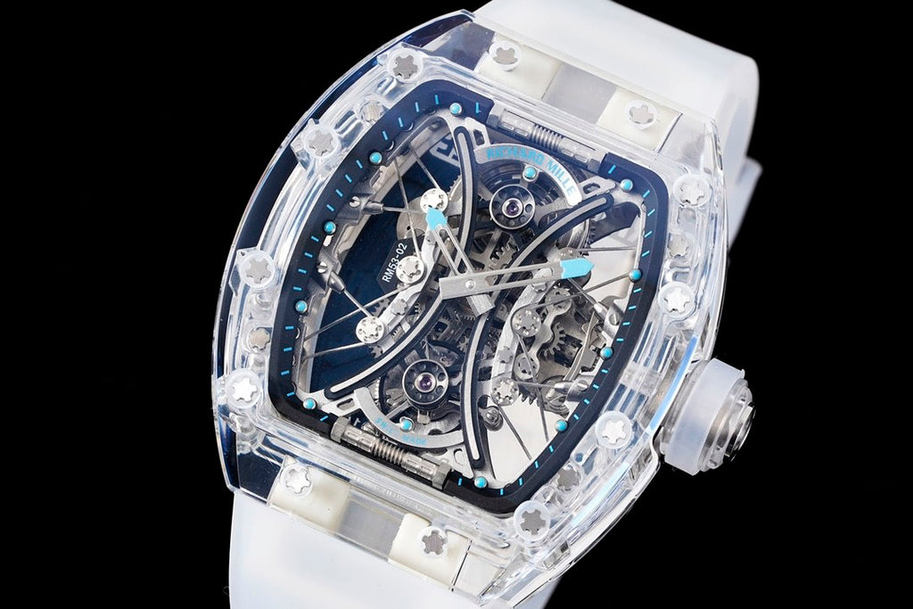 Richard Mille RM Factory Men's Tourbillon Movement Titanium Rubber Strap Fashionable Luxury Watch #74978