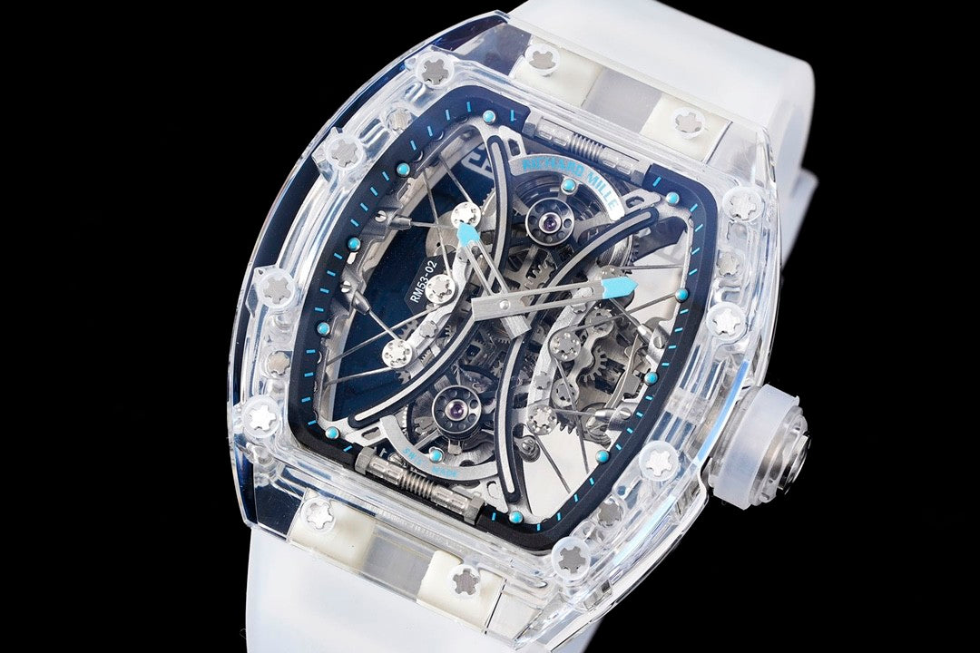 Richard Mille RM Factory Men's Tourbillon Movement Titanium Rubber Strap Fashionable Luxury Watch #74978