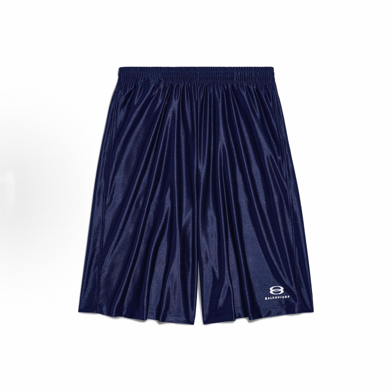 Balenciaga Men's Letter Printed Elastic Waist High Street Summer Straight Casual Solid Color Shorts #77275
