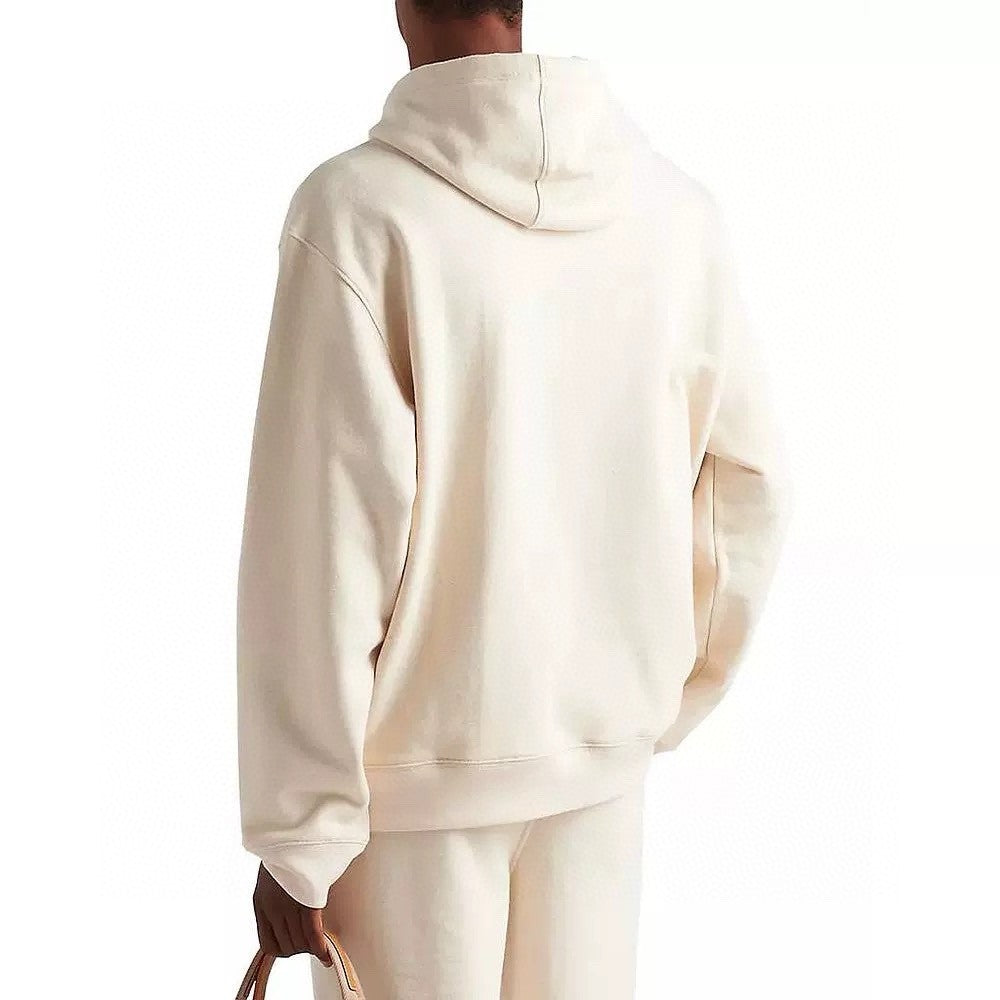 Prada Men's Spring and Autumn Solid Color Logo Triangle Label Hooded Loose Long Sleeve Sweatshirt #74295