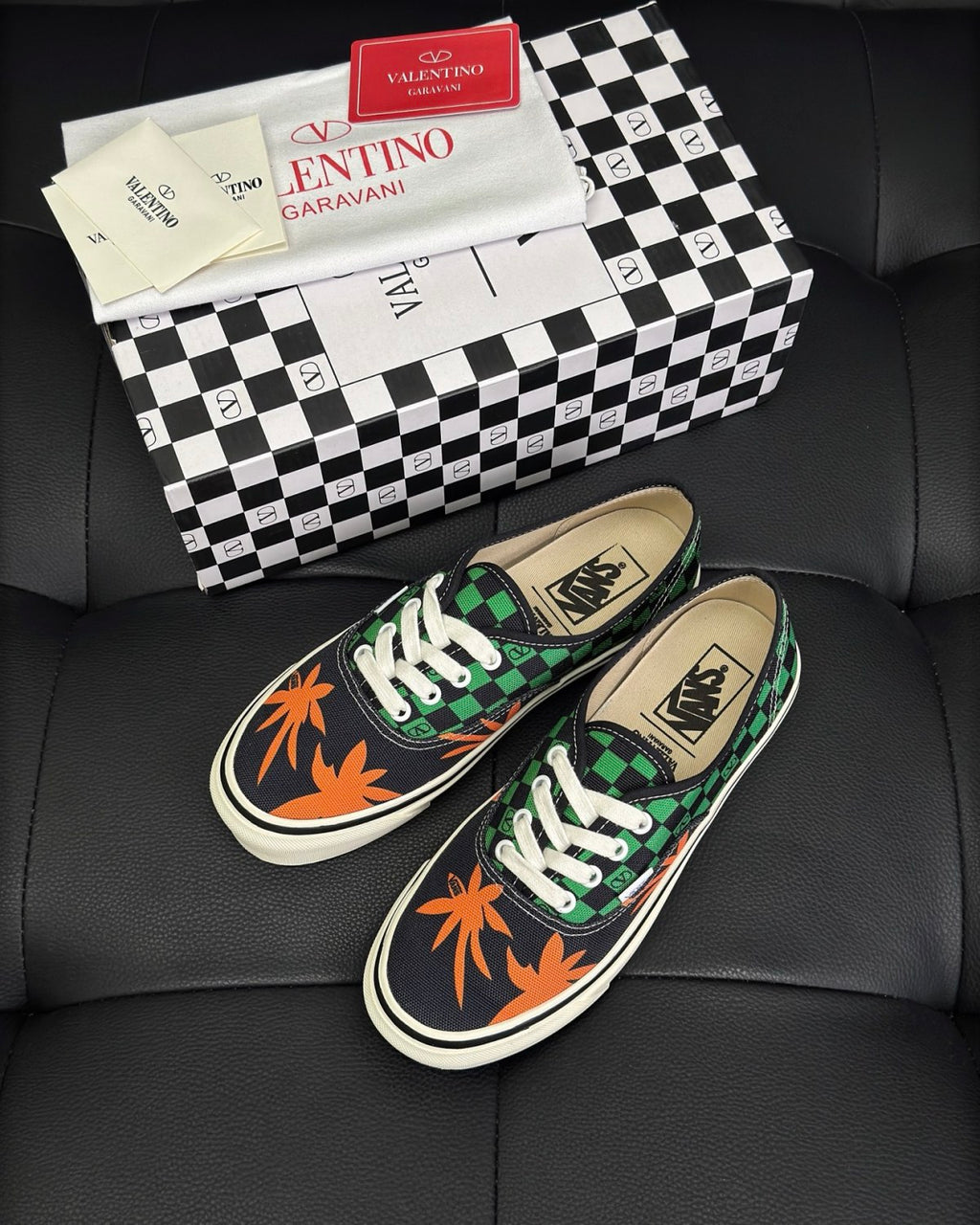 Valentino X VANS Joint Women's and Men's Sneakers Printed Style #333072
