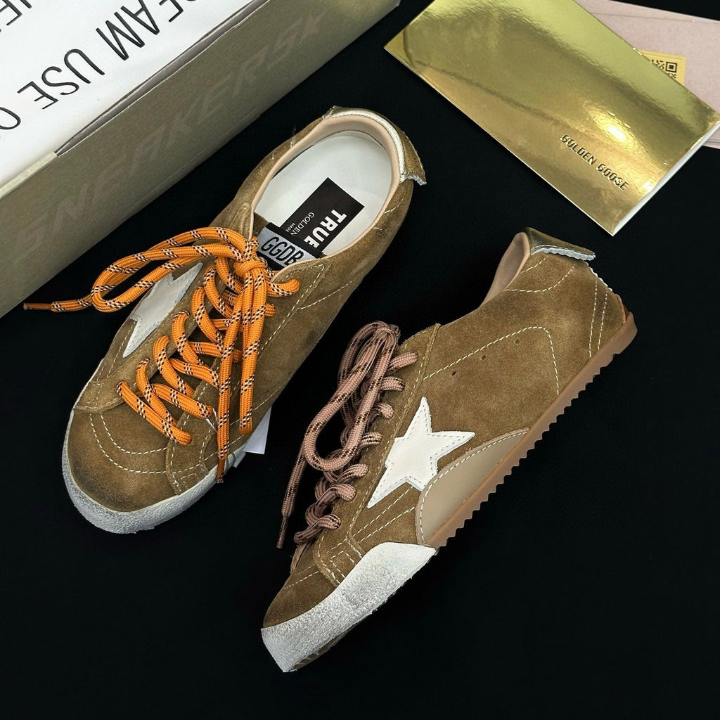 Golden Goose Men's and Women's Spring/Fall Fashion Casual Round Toe Lace Up Low Top Star Print Thin Sole Sneakers Casual Shoes Shoes #78525