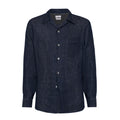 Brunello Cucinelli Men's Linen Easy Fit Shirt with Camp Collar and Chest Pocket Spring And Autumn Solid Color Long Sleeve Top Ngvp #1455