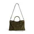 Balenciaga LE CITY Medium Handbag Women's Fashion Luxury Solid-Colour Suede Tote Bag Crossbody Bag Bags 8230582AB2A1143 Ngvp #2434