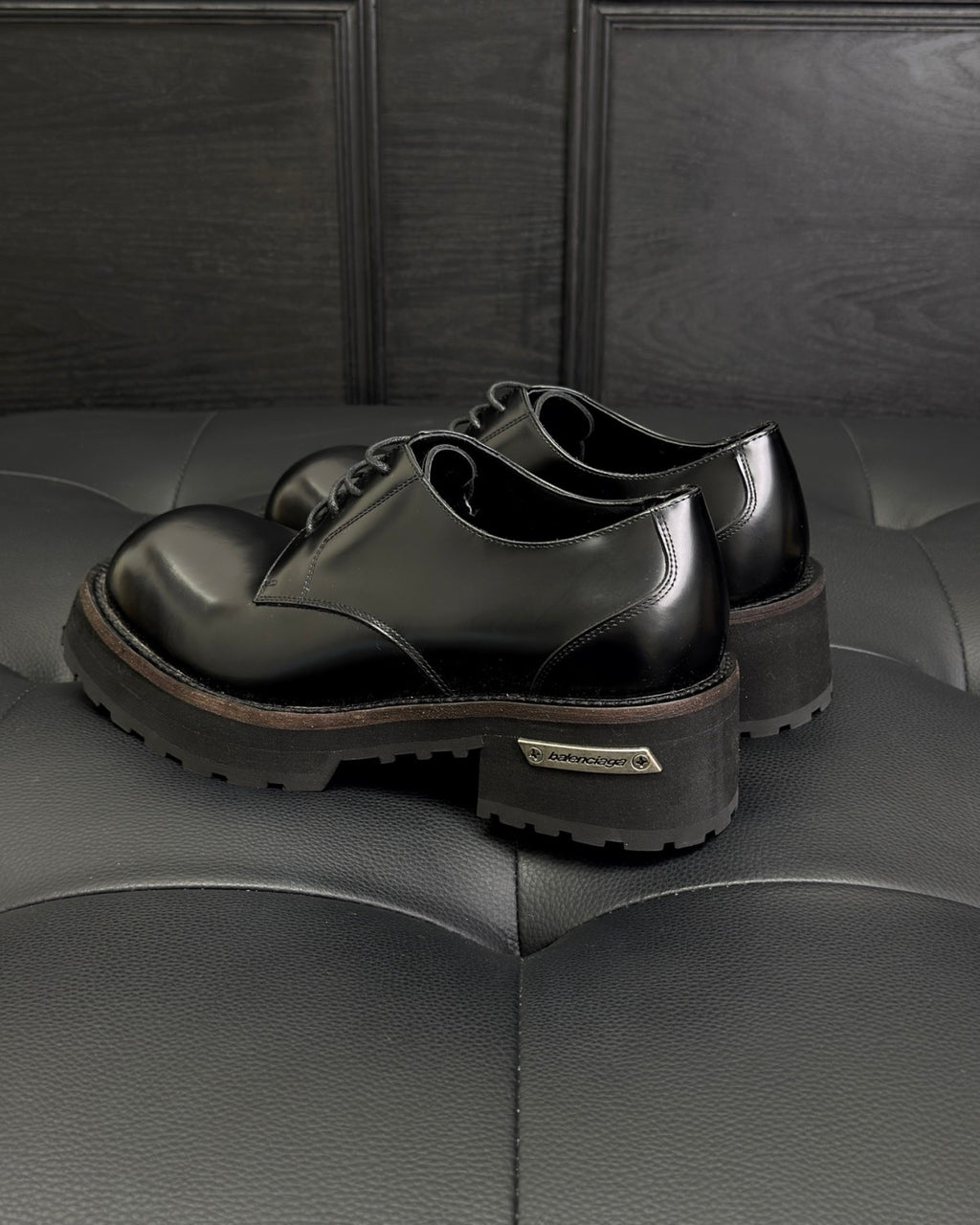 Balenciaga Venom Men's Derby Shoes #336090
