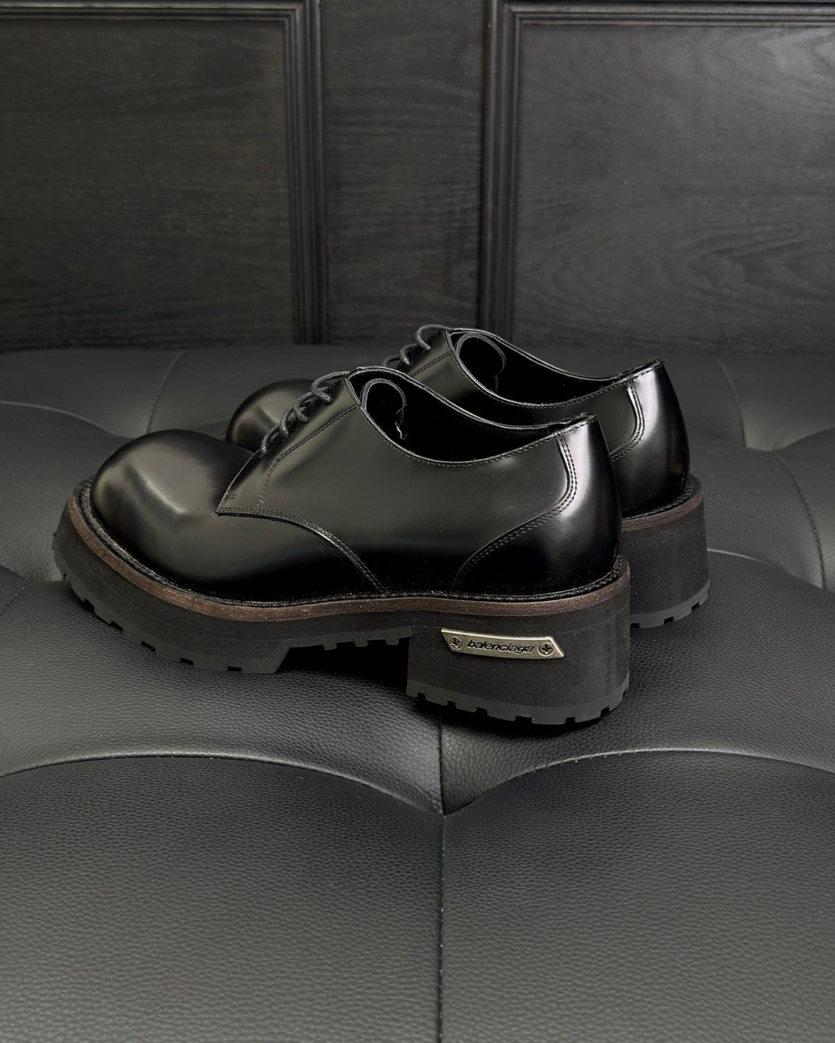 Balenciaga Venom Men's Derby Shoes #336090
