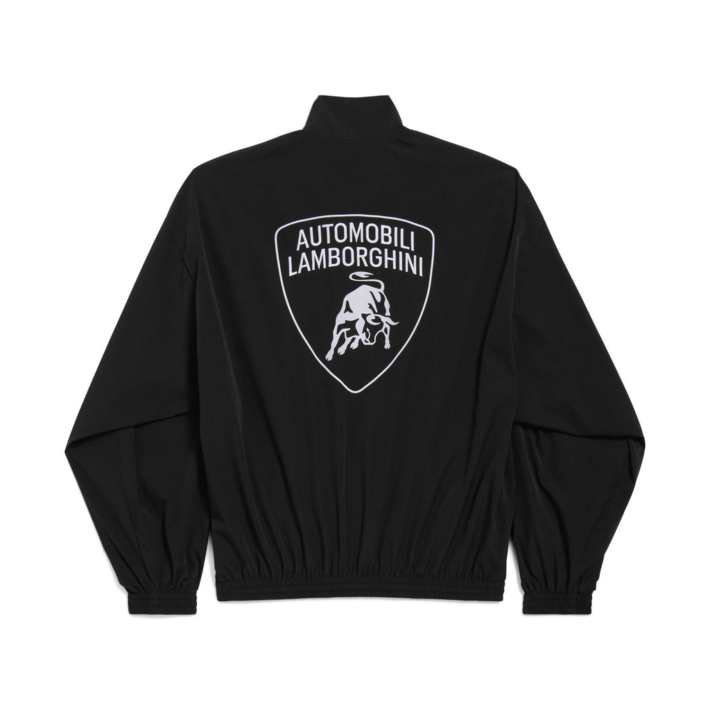 Balenciaga x Lamborghini Men's Spring/Autumn Solid Colour Car Logo Print Zipper Long Sleeve Sports Jacket #77568
