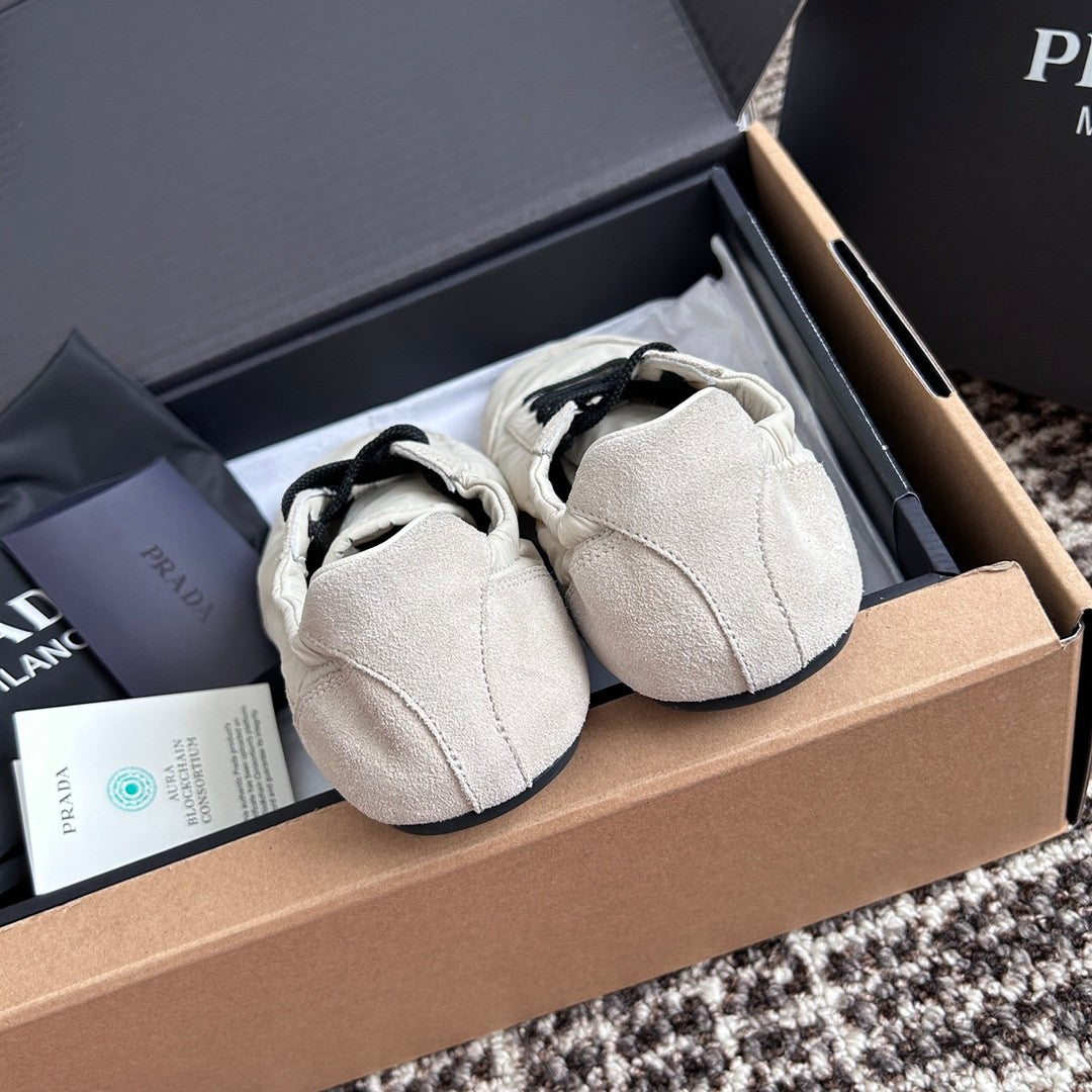 Prada Women's Spring/Fall Fashion Casual Round Toe Lace Up Mesh Print Logo Cotton Laced Sneakers Shoes #78481