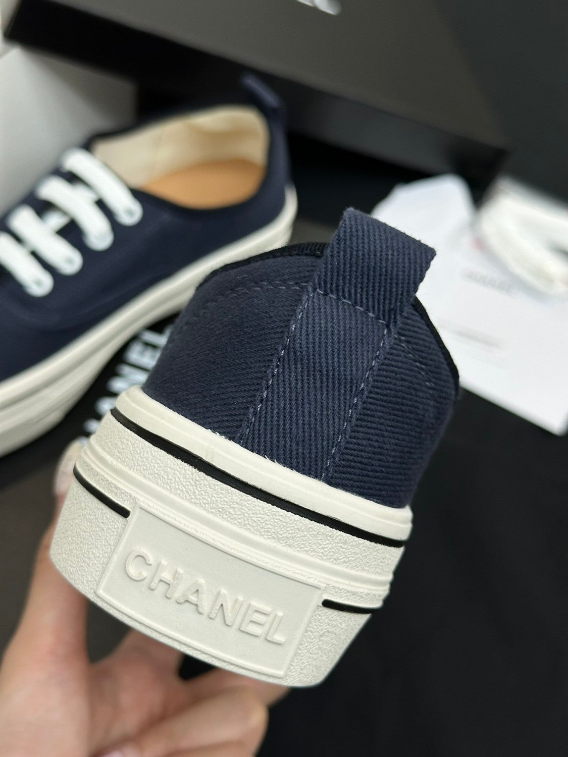 Chanel Platform Canvas Shoes #386499