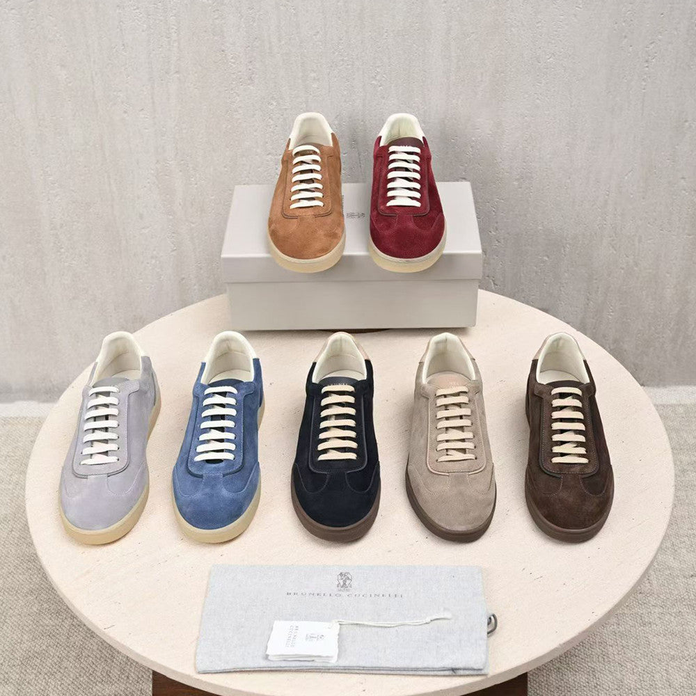 Brunello Cucinelli Top-quality Version Men's Suede sneakers #375407
