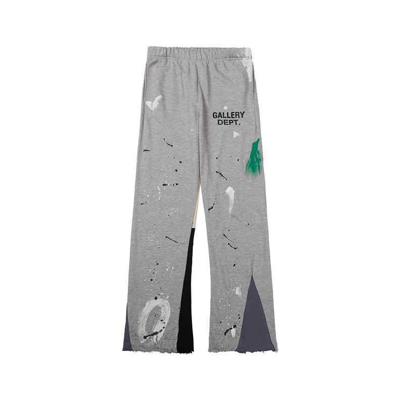 Gallery Dept Men's Spring And Autumn High Street Trend Structure Splicing Splash Ink Casual Sweatpants American Fashion Casual Straight Casual Pants #71782