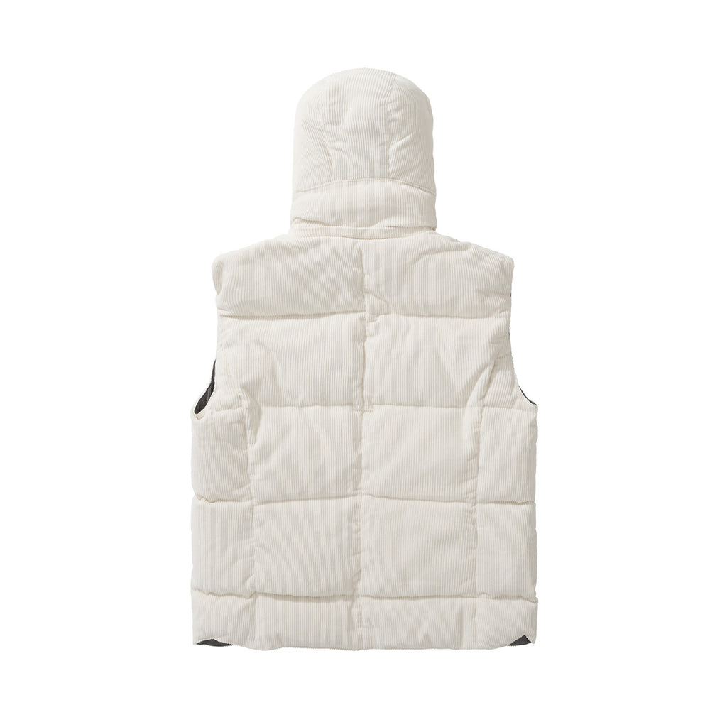 Brunello Cucinelli Men's Fall And Winter Single-Breasted Hooded Solid Color Fitted Down Vest Jacket #81185