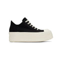Rick Owens Men's And Women's Autumn/winter Round Toe Lace-up Fashion Cotton Canvas Thick Sole Low Top Shoes #78137