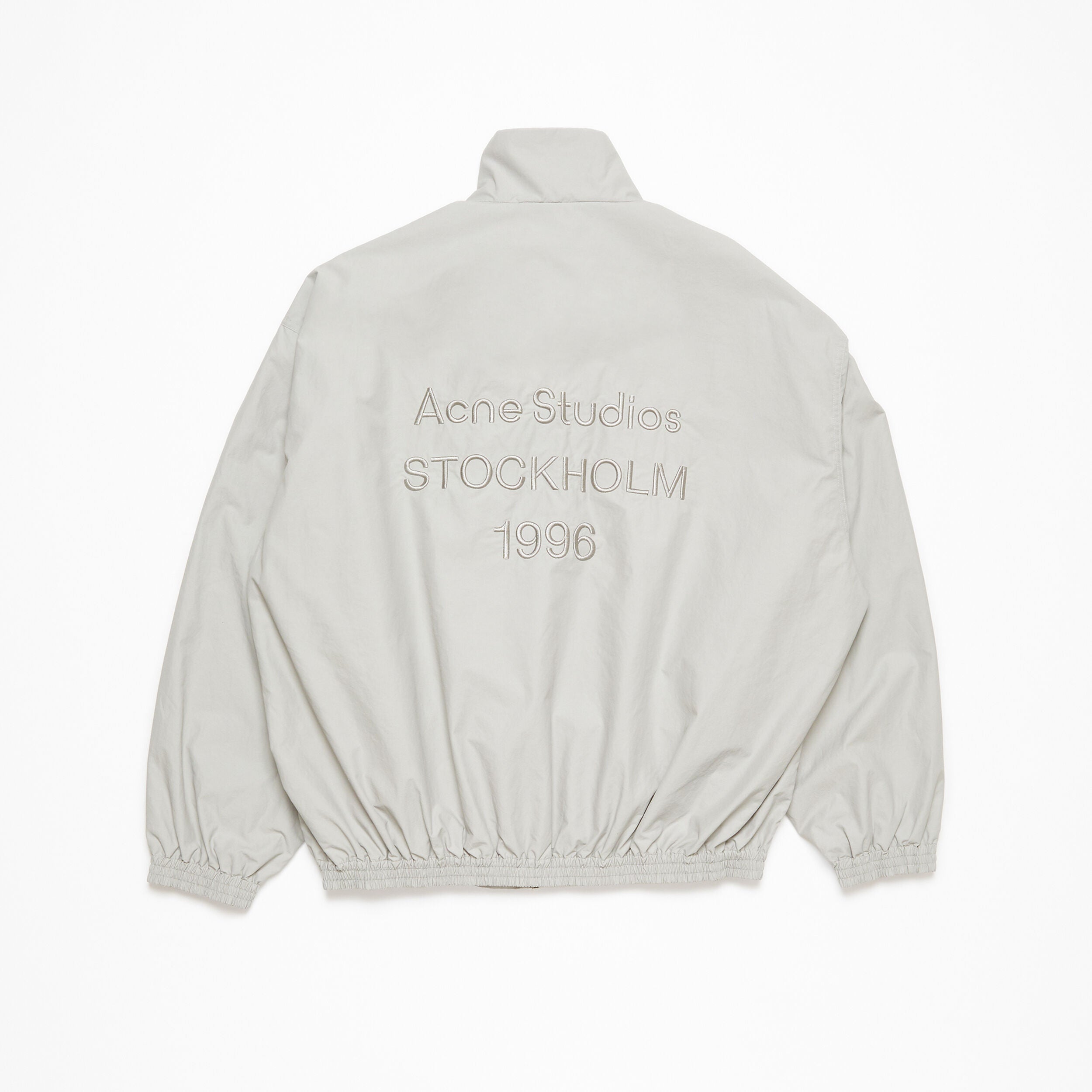 Acne Studios Men's And Women's Fashion Casual High-neck Zipper Embroidered Logo Long-sleeve Trench Coat Jacket #78512