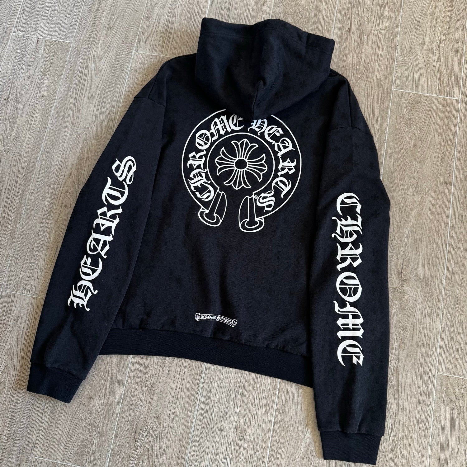 Chrome Hearts All Over Printed Dark Pattern Hooded Sweatshirt Pants #375728
