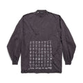 Balenciaga Men Women Summer Letter Printed Loose Cotton Round Neck Black Long Sleeve T-Shirt Ngvp #9556