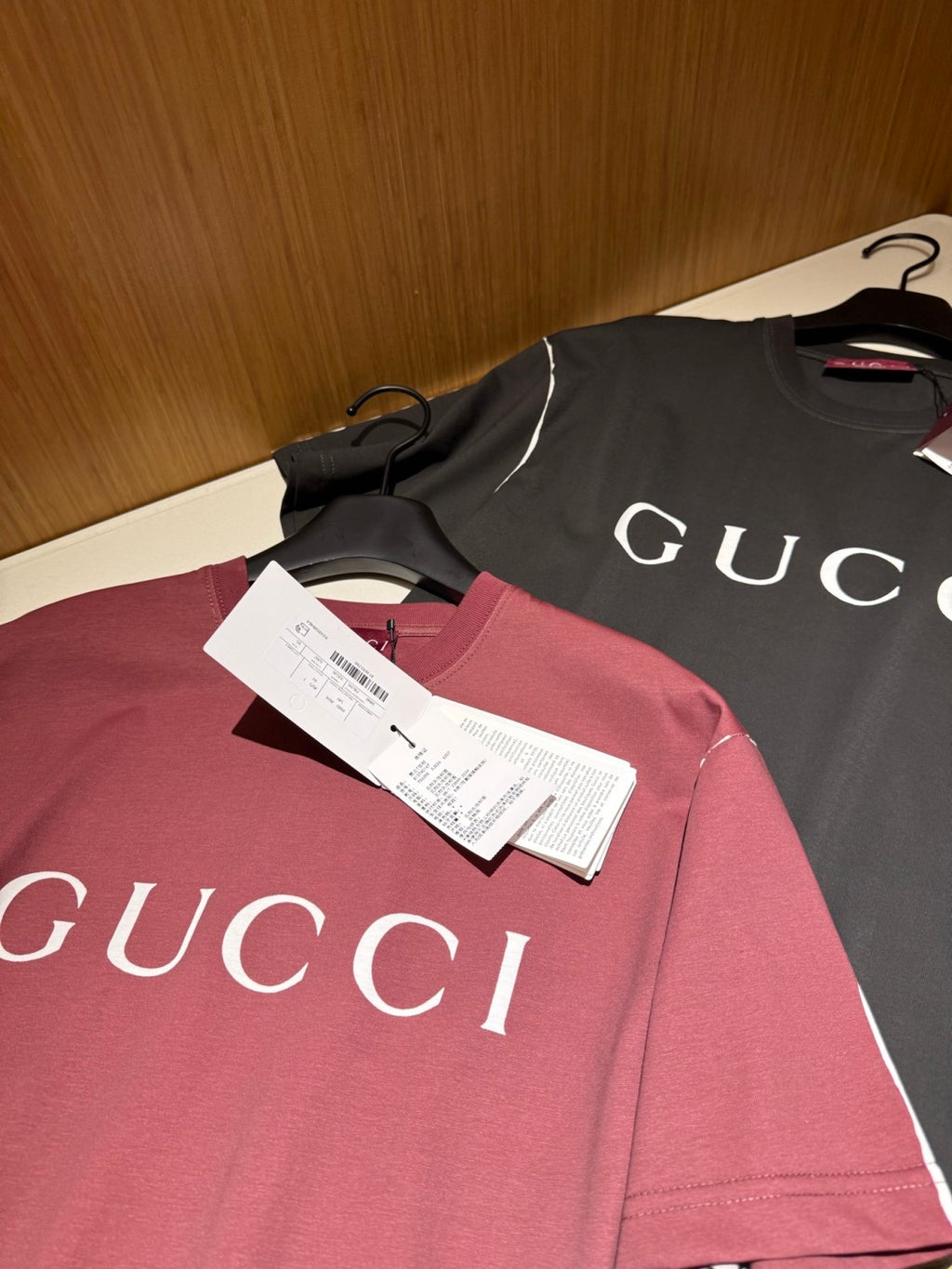 Gucci Men's Summer Solid Color Letter Print Round Neck Cotton Short Sleeve T-Shirt #75964