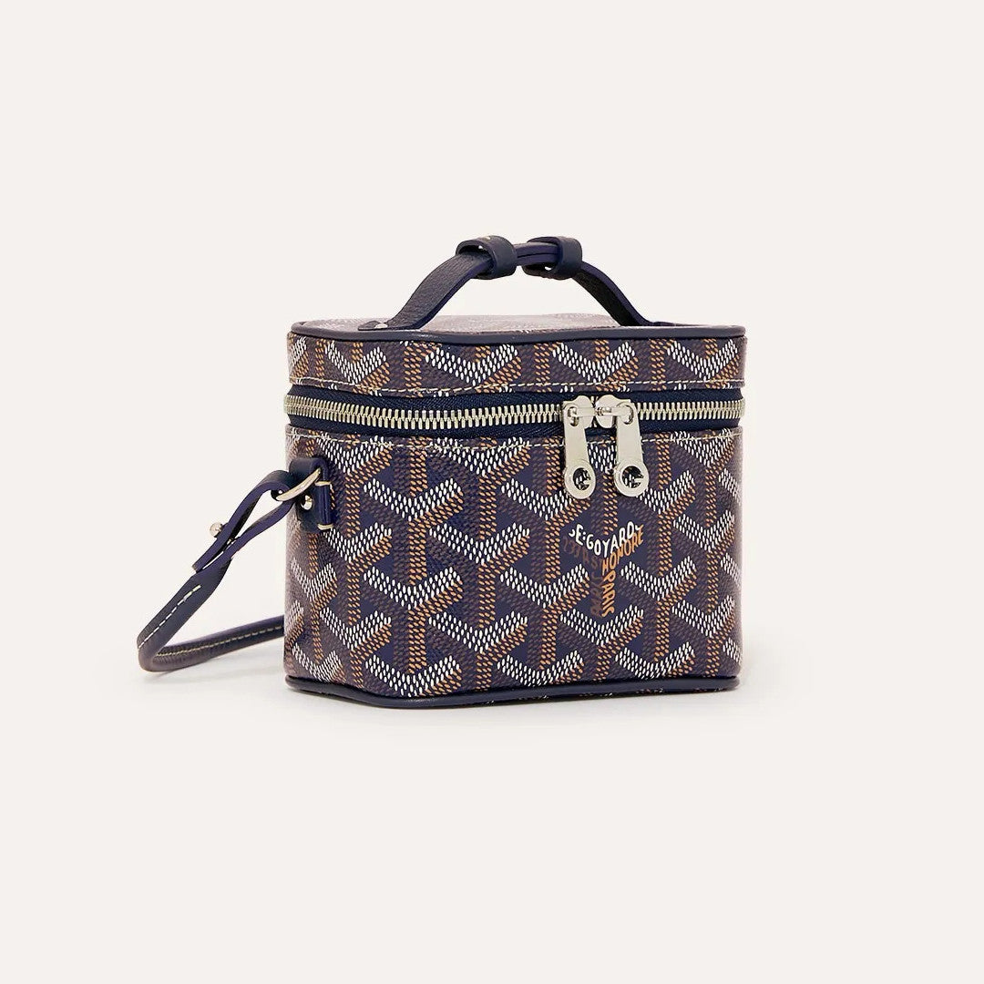 Goyard Muse Nano Women's Fashion Classic Color-Block Zipper Closure Adjustable Strap Leather Mini Makeup Bag Shoulder Bag Crossbody Bag Bags MUSEVANANTY10CL10P #79551