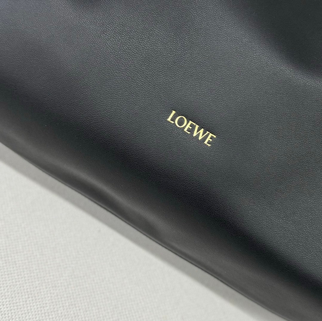 Loewe Flamenco Purse Women's Fashion Classic Solid Color Soft Napa Lambskin Leather Pleated Design Brand Logo Magnetic Buckle Closure Crossbody Bag Shoulder Bag Handbag Bags A411FPDX01-6579 #78346