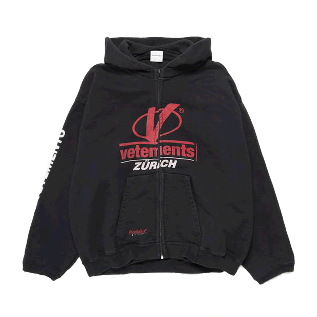 Vetements Men's Spring and Autumn Zipper Printed Pullover Hoodie Sweatshirt Jacket #99869