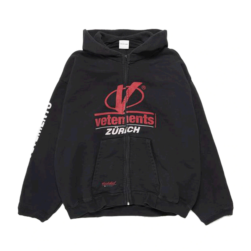 Vetements Men's Spring and Autumn Zipper Printed Pullover Hoodie Sweatshirt Jacket #99869