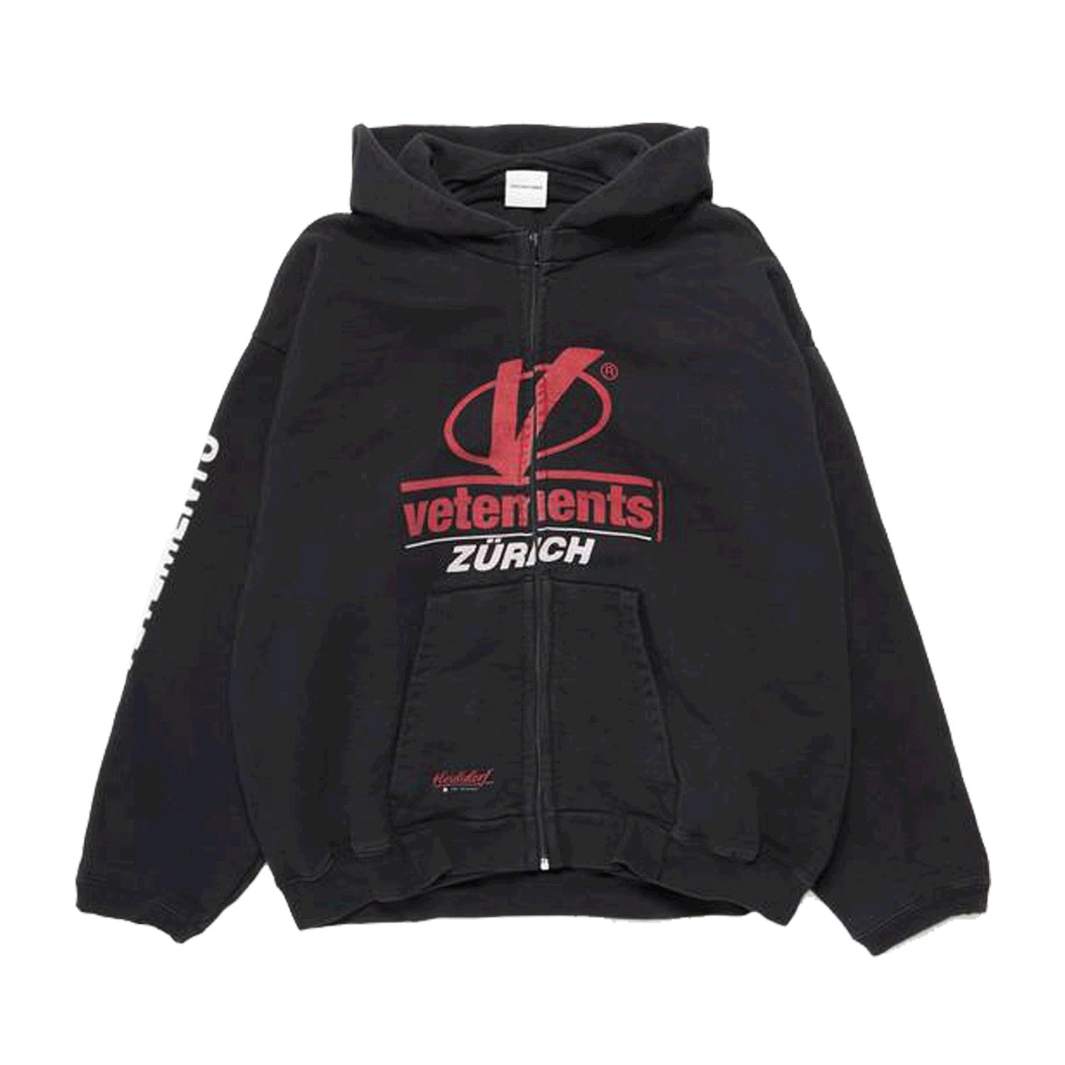 Vetements Men's Spring and Autumn Zipper Printed Pullover Hoodie Sweatshirt Jacket #99869