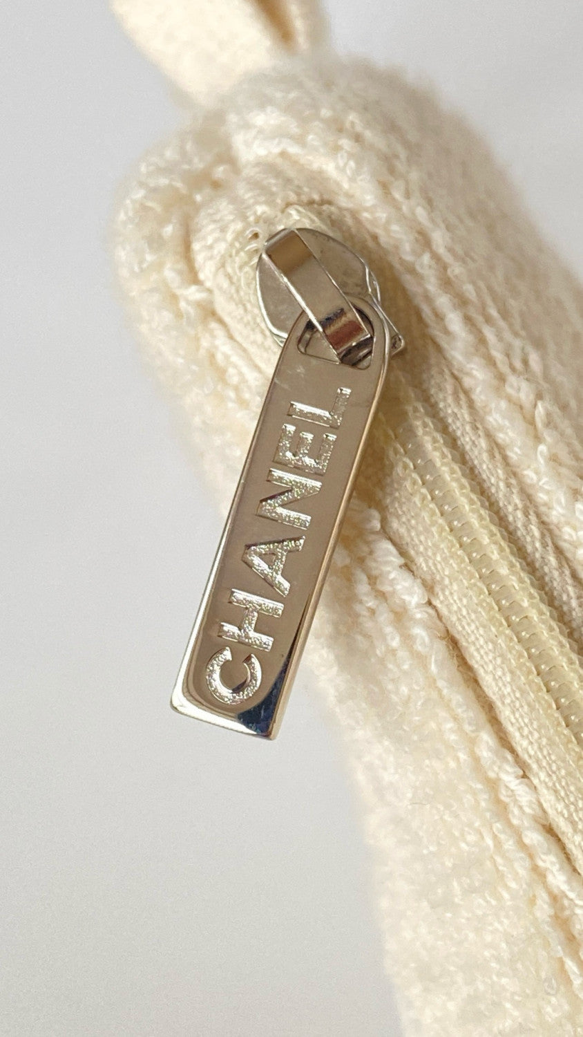Chanel Women's CoCo Beach Collection Cotton Beach Bag Logo Solid Color Tote Bag Bags AAA938-B20128-10800 #81285