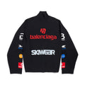 Balenciaga Men's and Women's Spring and Autumn Letter Printed High Neck Drop Shoulder Long Sleeve Sweater #74155