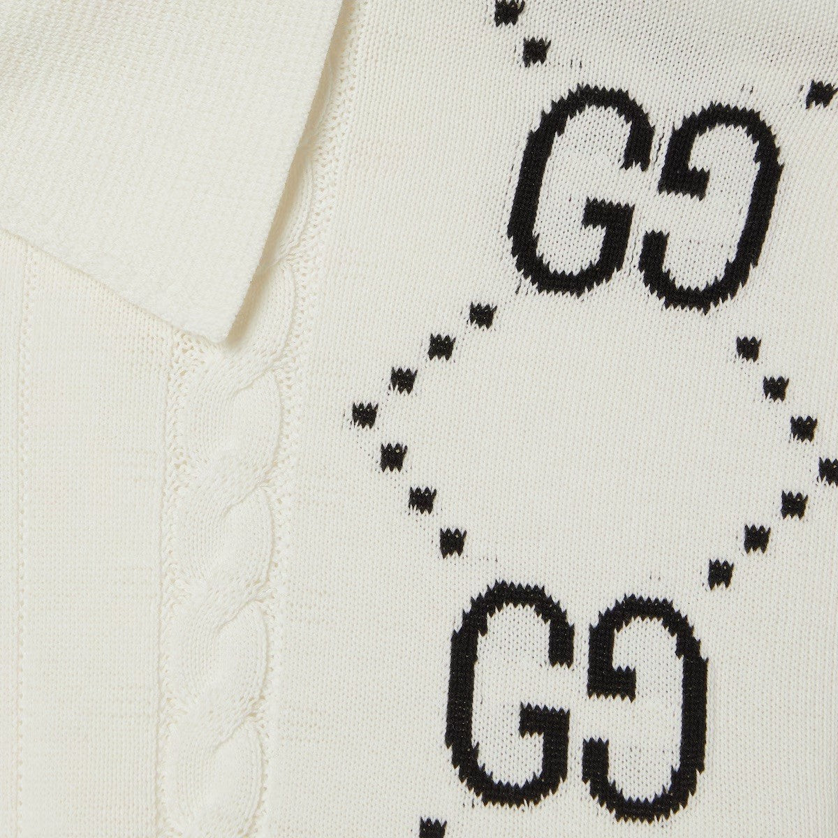 Gucci Men's Summer Logo Appliqué Knit Short Sleeve Polo Shirt T-Shirt #72545
