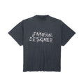 Balenciaga Men's Women's Summer Fashion Designer Faded Solid Color Round Neck Plain Knit Loose Short Sleeve T-Shirt Ngvp #1367