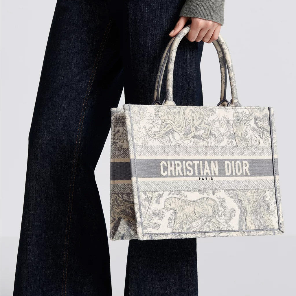Dior Women's Classic Fashion Large Book Tote Printed Embroidered Pattern Tote Bag Handbag Shopping Bag Bags #78273