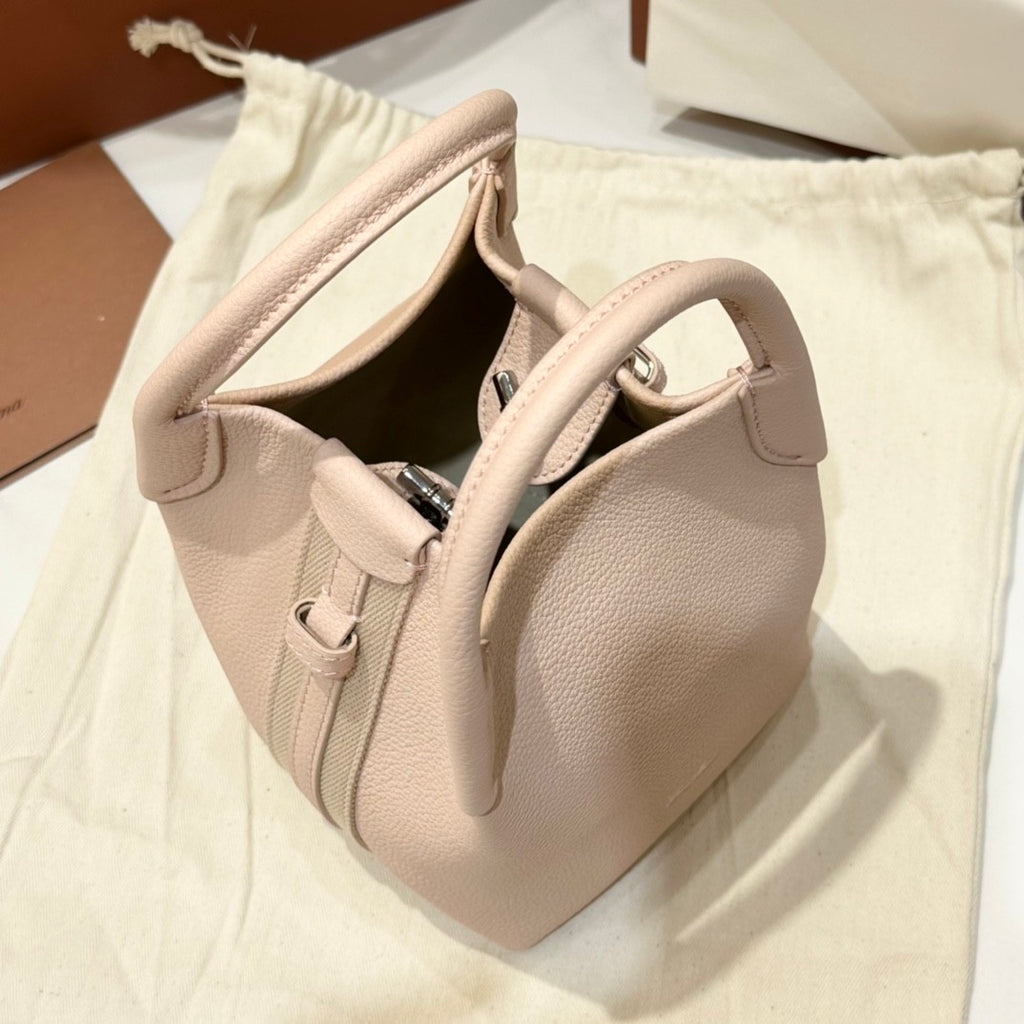 Loro Piana Women's Solid Color Detachable Shoulder Strap Cowhide Leather Single Shoulder Slanting Handbag Bag Bags #75417