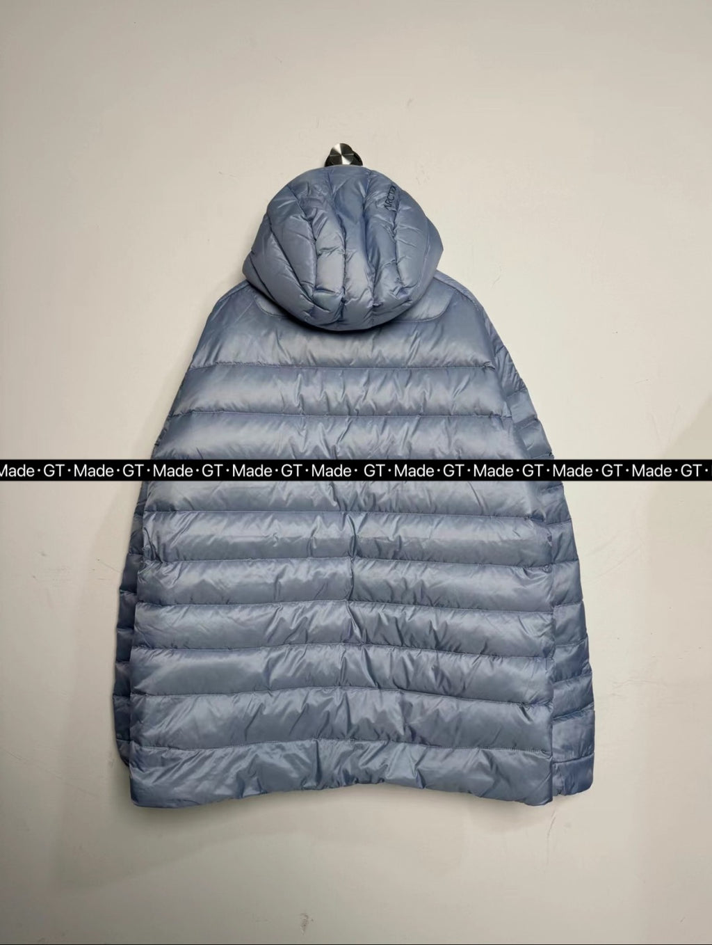 Arcteryx Men's Solid Color Zipper Lightweight Goose Down Windproof Long Sleeve Hooded Puffer Down Jacket #71889