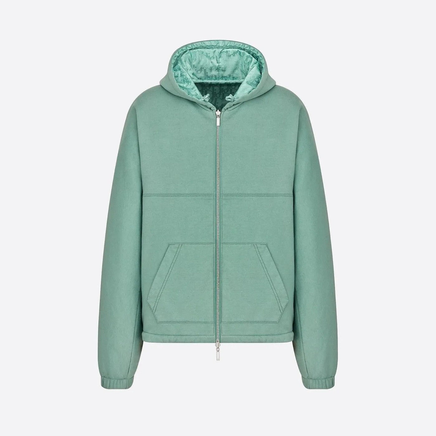 DIOR Men's Spring Autumn Solid Colour Letter Printed Reversible Wearable Zip Hooded Long Sleeve Jacket #76629