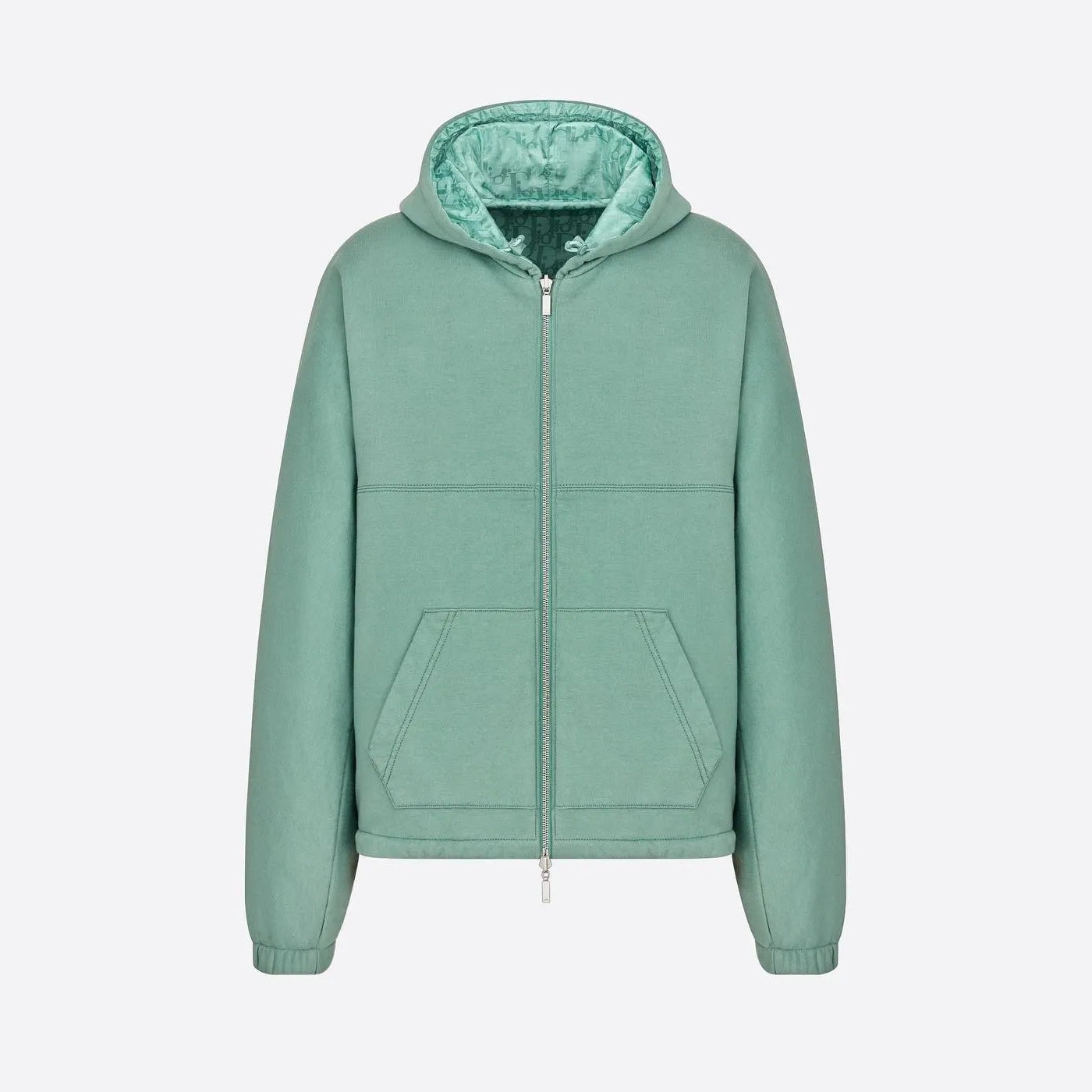 DIOR Men's Spring Autumn Solid Colour Letter Printed Reversible Wearable Zip Hooded Long Sleeve Jacket #76629